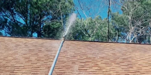 roof washing in a residential property chesapeake va